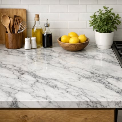 Counter Top with Glassware and Coffee Mug