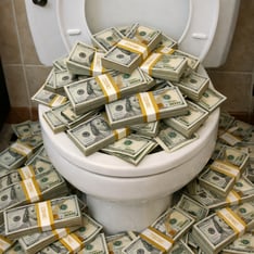 Toilet with Money Count-1