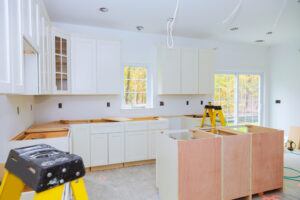 JSB Home Solutions presenting custom kitchen cabinets being installed in Canal Winchester, OH