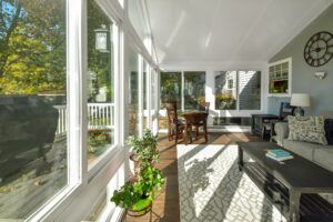 After picture of a remodeled sunroom